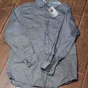 VATRENUS. Gray Button-Up Shirt